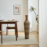 Hand-Woven PVC Rattan Floor Vase, 39.3 Inch Tall Decorative Vase