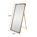 Full Length Mirror with Stand, 70.1"x31.9" Floor Standing Large Dressing Mirror