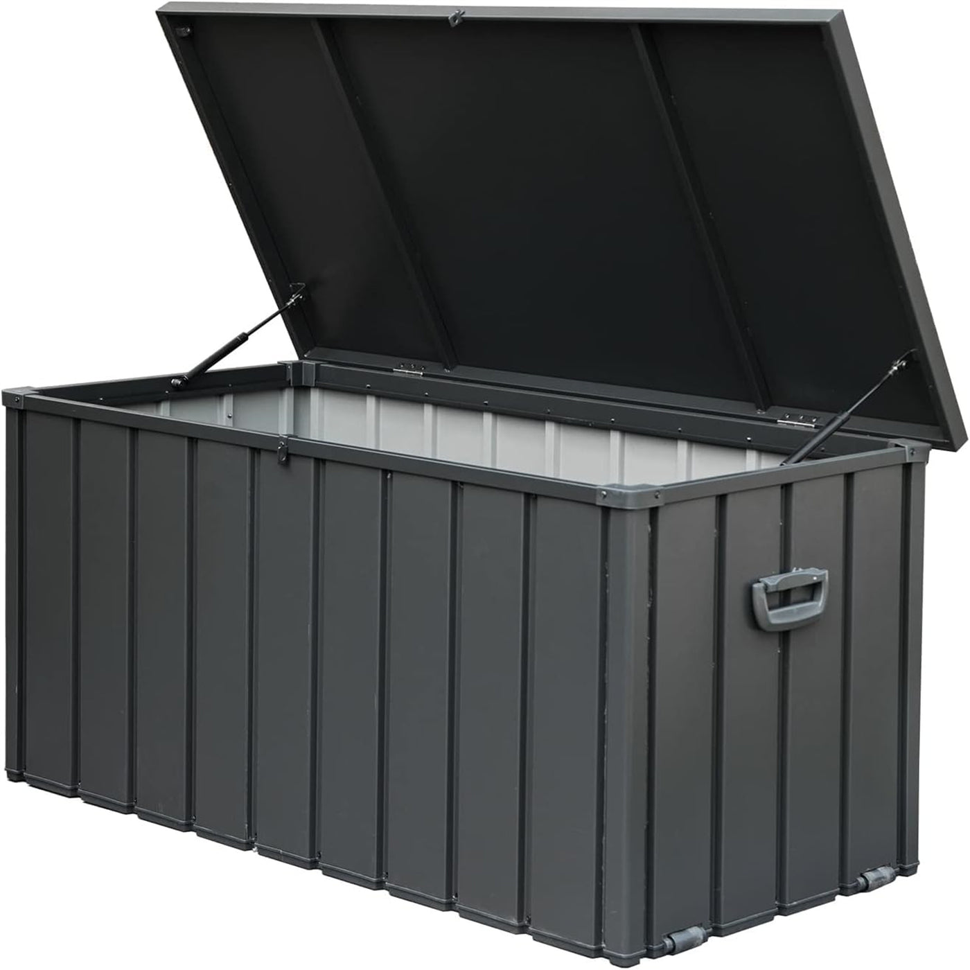 100 Gallon Outdoor Storage Deck Box Waterproof, Large Patio Storage Bin for