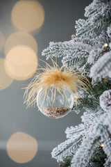 Glass Christmas Ball Ornaments 3.9" Set of 6