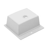 Quartz Bar Sink - 21" x 20" x 9-5/8" White granite composite Workstation