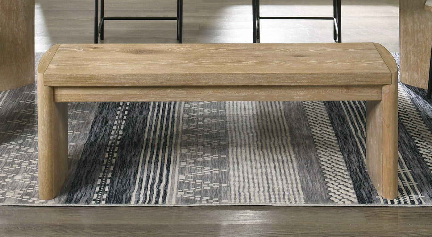 Massimo Wooden Oak Finish 50.5" Dining Bench