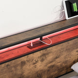 Full Engineered Wood Platform Bed Black/Brown