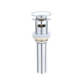 Pop Up Drain Stopper Vessel Sink 304 Stainless Steel Overflow
