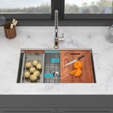 30" Undermount Kitchen Sink - 30*19*9 inch Single Bowl 16 Gauge Stainless Steel
