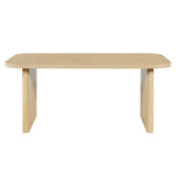 Engineered Wood Dining Table Natural
