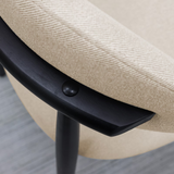 Set of 2 Rubberwood Dining Chair Beige
