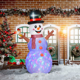 Outsunny 7.9' Christmas Inflatables Snowman with Branch Hands, Blow-Up Outdoor C