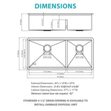 39-inch Built-in Kitchen Sink with Mixing Bowl Worktop