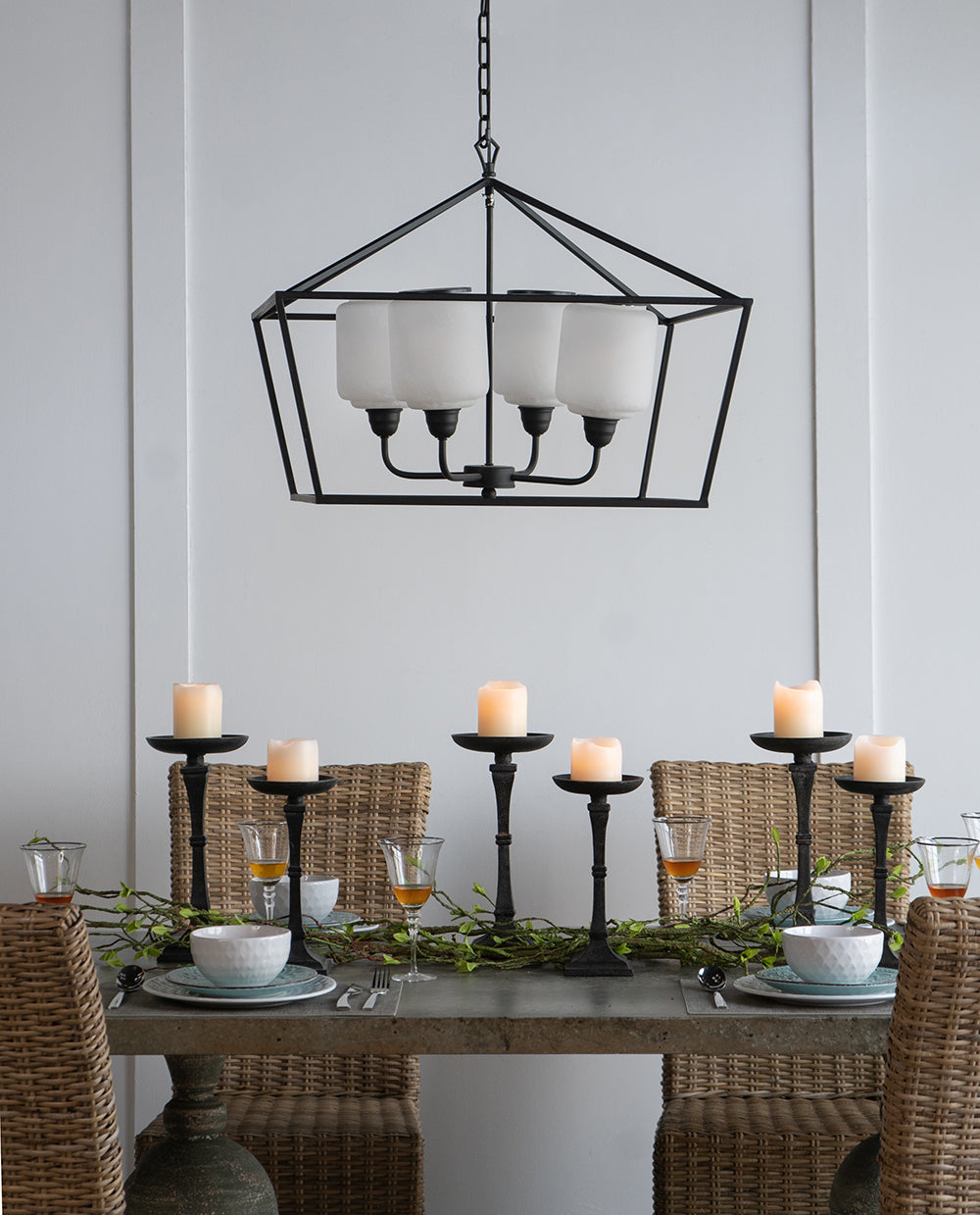 Industrial Iron Chandelier 26x26x21.9" Kitchen Dining