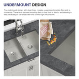 Double Bowl(50/50) Undermount Sink- 28"x19"x10" Double Bowl Kitchen Sink