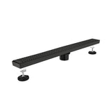 28" Linear Shower Drain with Hair Strainer and Leveling Feet