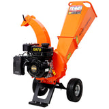 Wood Chipper Shredder Mulcher Heavy Duty 7 HP 212cc Gas Powered 3 Inch Max Capac