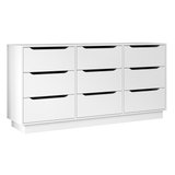 9-Drawer Engineered Wood Dresser White 63"