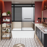 60x62 Inch Standard Size Frameless Aluminum Shower Door