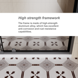 56-60.in W x 72.in H Pivot Shower Door