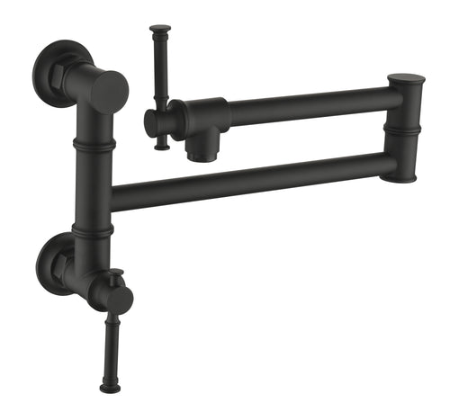 Modern Brass Wall Mount Pot Filler Faucet Folding Swing Arm
