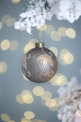Glass Christmas Ball Ornaments Set of 12 Holiday Decorations