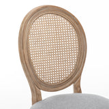 Set of 2 Solid Wood Dining Chair Grey