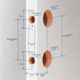 36 x 80 Textured Finished FRP Door, Double-sided Frosted Glass Modern Style