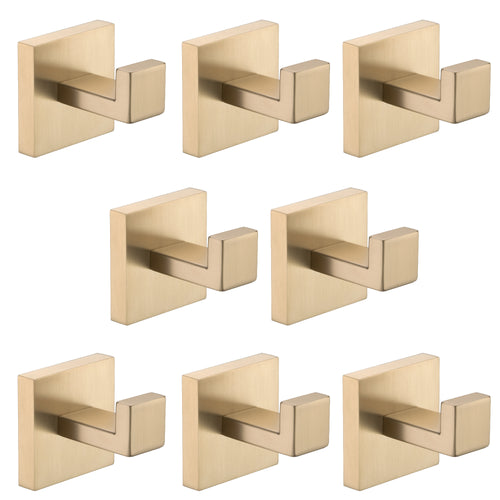 8 Pack Stainless Steel Wall Mount Towel Hooks