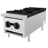 50,000 BTU Commercial Gas Hot Plate 2 Burner NG LP