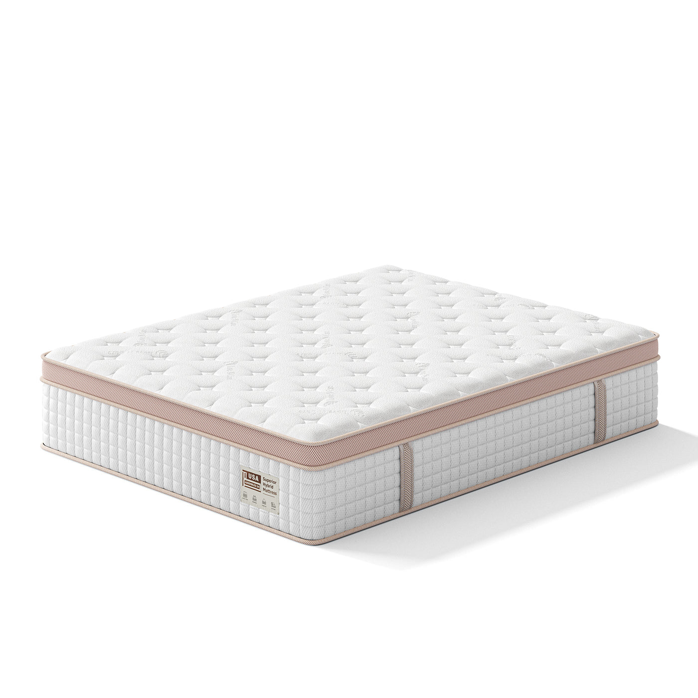 Queen Size 14 Inch Firm Hybrid Gel Memory Foam Mattress
