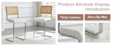 Set of 2 Faux Leather Bar Stool White