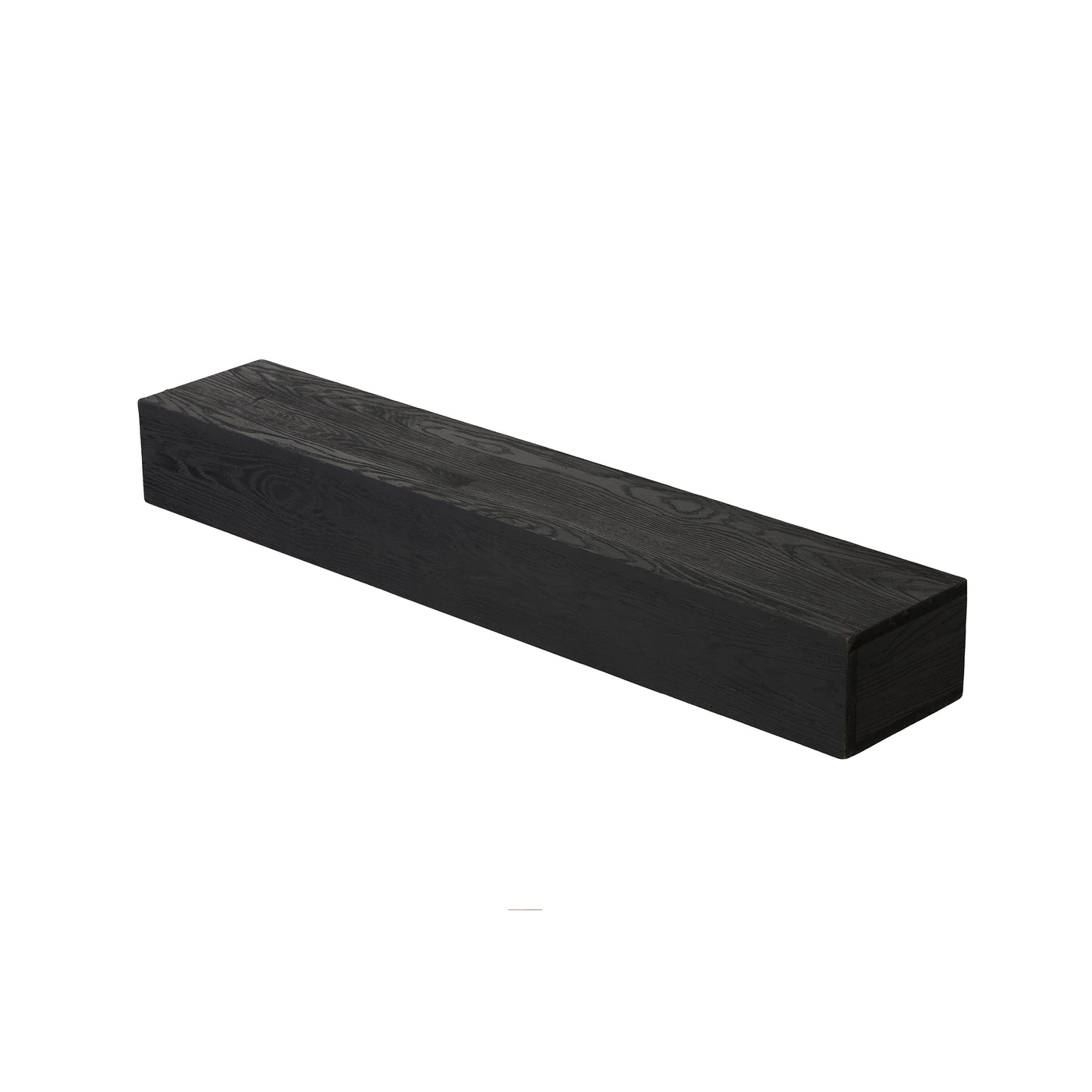 48" Western Red Cedar Embossed Fireplace Mantel Floating Shelf