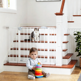 29.5-44.1" Wide Baby Gate for Stairs, Dog Gate Indoor for Doorways
