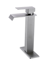 Waterfall Spout Single Handle Bathroom Sink Faucet