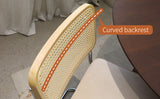 Set of 2 Fabric Dining Chair Champagne