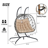 Wicker Outdoor Chair Khaki