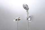 Metal Wall Waterfall Tub Shower Faucet 6 Settings Diverter