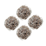 D5' Iced Twig Ball, Decorative Hanging Ball Christmas Tree Ornaments for Holiday
