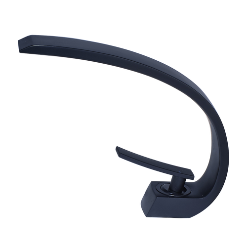 Modern Black Single Handle Bathroom Sink Faucet