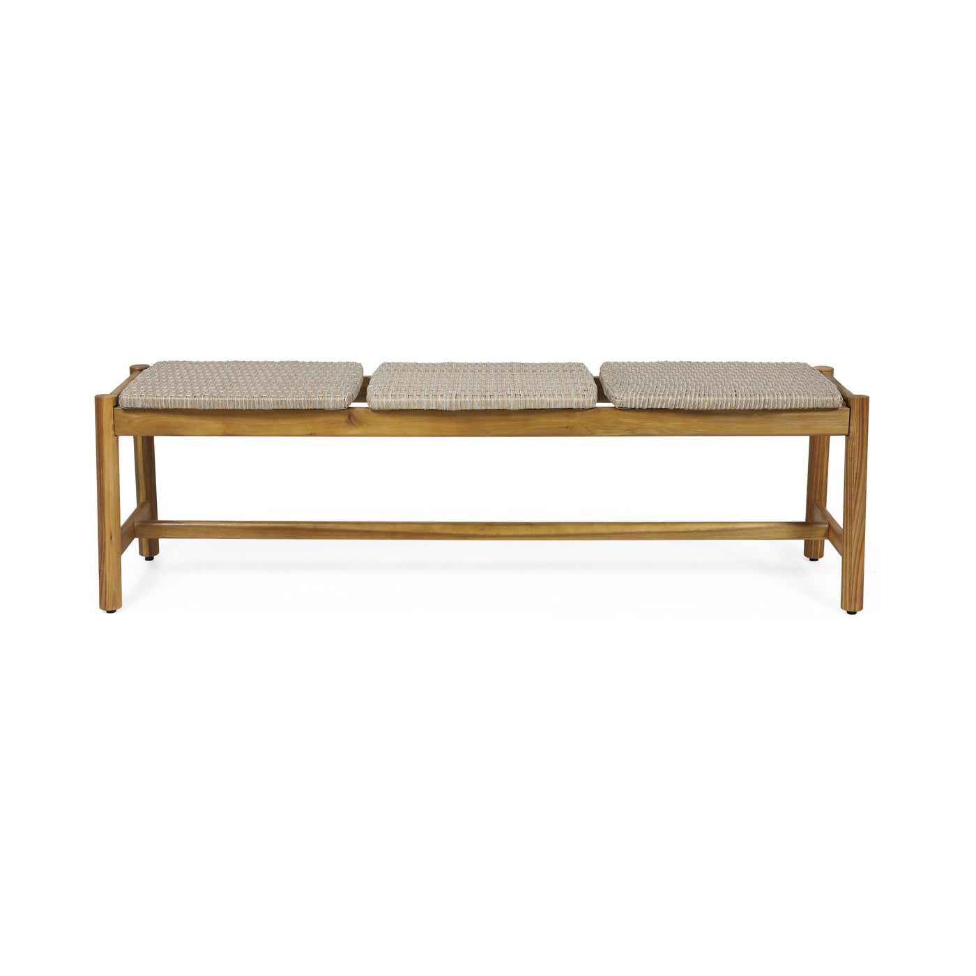 Acacia Wood Bench 3-Seater Teak Garden Patio