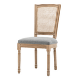 Set of 2 Solid Wood Dining Chair Grey