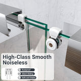 56"-60"W*60" H Semi-Frameless Double Sliding Shower Door, Bypass Shower Door