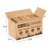 Natural Pine Fatwood Fire Starter Sticks 40 Lbs