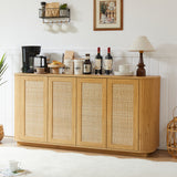 64-inch wave shaped TV stand, rounded corner sideboard, storage cabinet