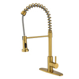 Single Handle Pull Down Spring Kitchen Faucet