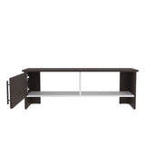 TV Stand - Modern - One Door Cabinet and One Open Shelf