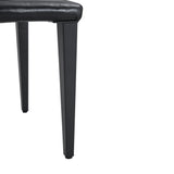 Set of 4 Metal Dining Chair Black