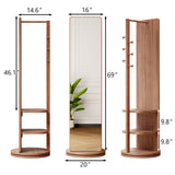 360° Rotating 69"x20" Multifunctional Full Length Mirror