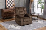 Velvet Recliner Power with Massage Brown