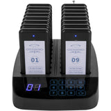 F101 Restaurant Pager System 16 Pagers, Max 98 Beepers Wireless Calling System
