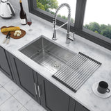 Undermount Kitchen Sink - 30"x19"x9" Stainless Steel 16 Gauge Deep Single Bowl