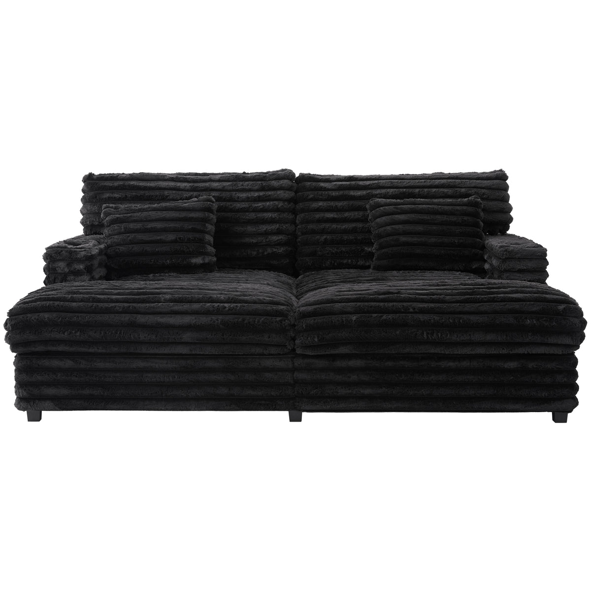 Chaise Sofa Black