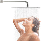 12 Inch Brushed Nickel Rain Shower Head
